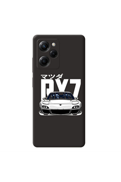 Other Xiaomi Poco X5 Pro Car Rx7 Black Colored Silicone TPU Θήκη