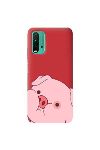 Other Xiaomi Poco M3 Piggy 2 Red Colored Silicone TPU Θήκη