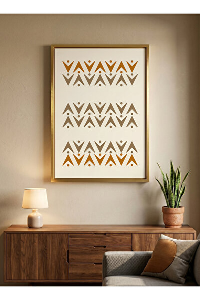 LOWHA Canvas Wall Art Stretched Over Wooden Frame with Gold Floating Frame an...