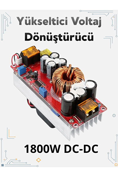RoboPazar 1800W DC-DC Yükseltici Voltaj Dönüştürücü (10–60V → 12–90V)