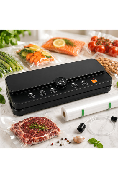 TnsAround Aparat de vidare alimente 80 kPa, Umed/Uscat, 110W, Tăietor integra...