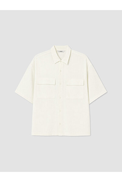 LC Waikiki Rmz Gi̇yi̇m Farkiyla Relax Fit Linen Blend Men's Shirt