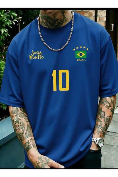 New Shine Brazil 10 štampana pamučna majica prevelikog kroja