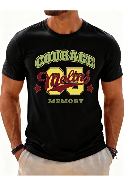 BASEPULSE تي شيرت رجالي بتصميم كاجوال من Courage Molins Memory Design هدية صي...