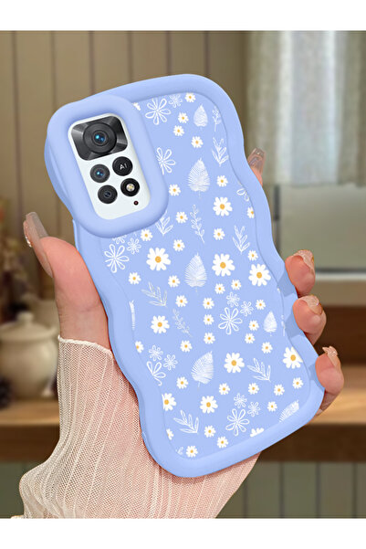 PATTERNOVA Redmi Note 11 Pro 5G Uyumlu Düz renk basit küçük çiçek kılıf, tam ...