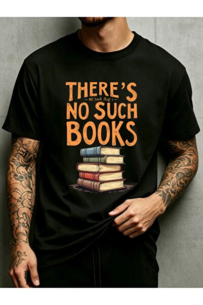 BASEPULSE Book Lover Design Mens Round Neck T Shirt Loose Fit 100 Percent Fas...