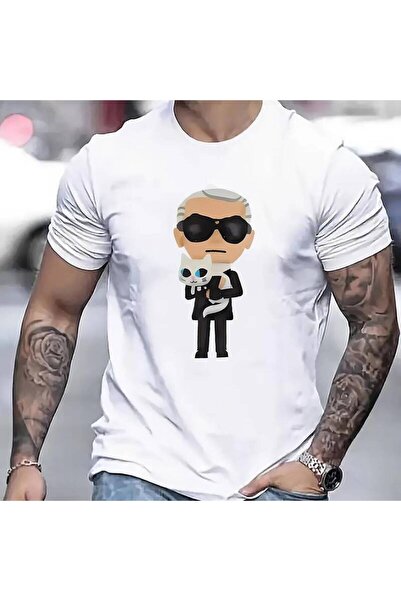 212Wear تي شيرت رجالي عصري بأكمام قصيرة - تصميم بطبعة حيوانات، خفيف الوزن وقا...