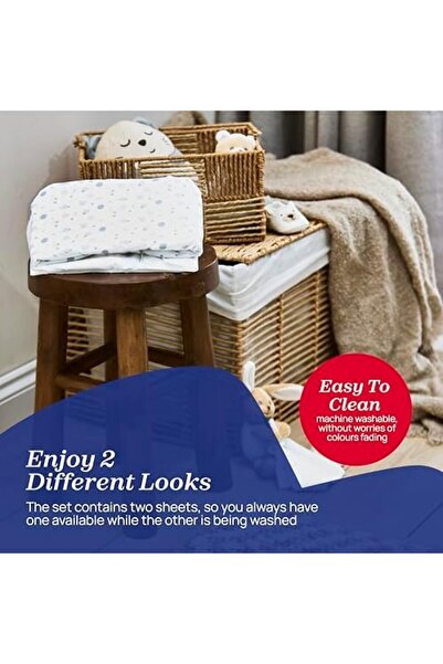 Yıldızan Mht Shop Bed Sheet Set Cotton Two-Piece N2M Confetti 1153243