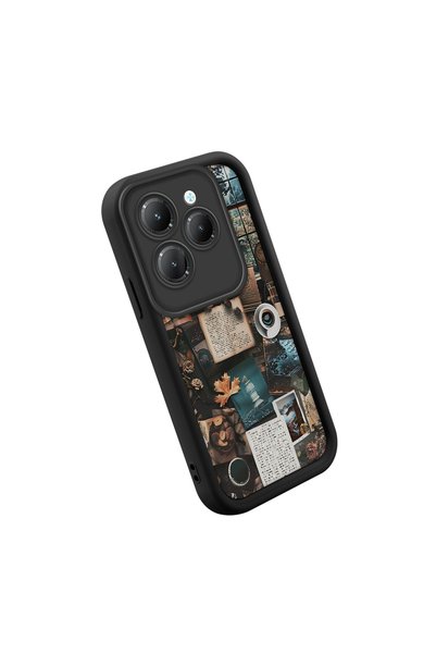 PATTERNOVA Infinix Hot 40/40 Pro Uyumlu Ins retro kitap temalı kılıf, erkekle...
