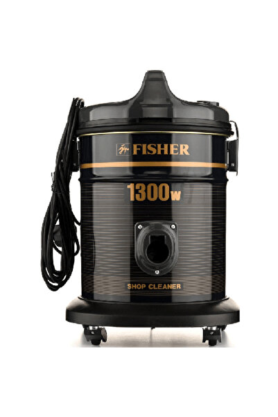 fısher مكنسة كهربائية أسطوانية من فيشر، 1300 واط، 13 لتر، أسود - BSC-1300