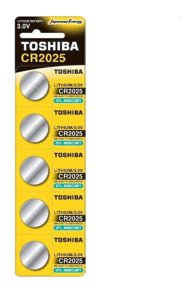 Toshiba Μπαταρία ρολογιού λιθίου CR2025 3V 5 τεμάχια