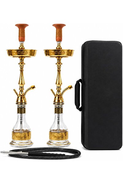 khateeb Gold Hookah Set 80cm A1286