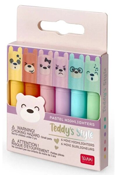 Legami Milano Teddy's Mood Σετ Μίνι Μαρκαδόρων Φωτισμού 6 Χρώματα (MHKIT4)