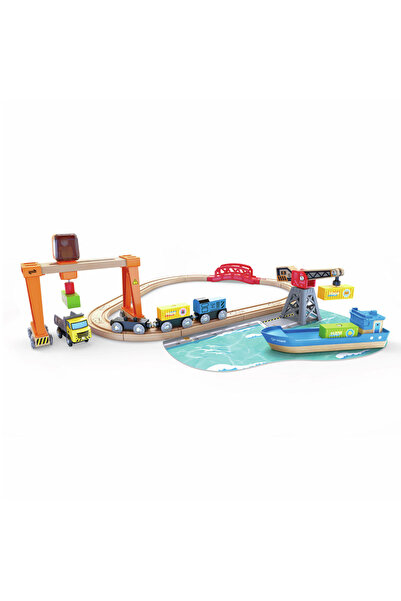 Hape Set trenulet cu port