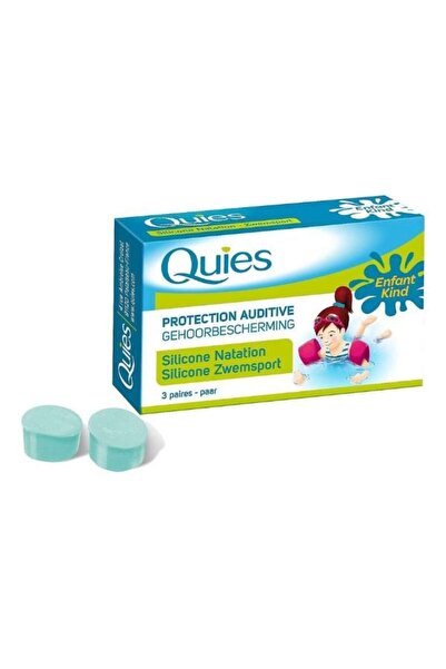 Quies Earplugs Silicone Swimming Infants &amp; Kids Παιδικές Ωτοασπίδες 3 ζεύγη