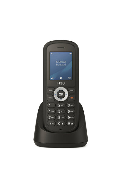 MACON Wireless SIM Card Landline Phone – Color Screen Charging Base - Black