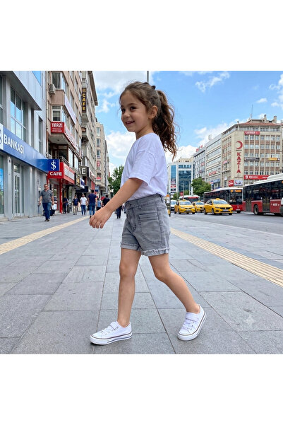 RİNDO KİDS Kız Çocuk Kot Şort