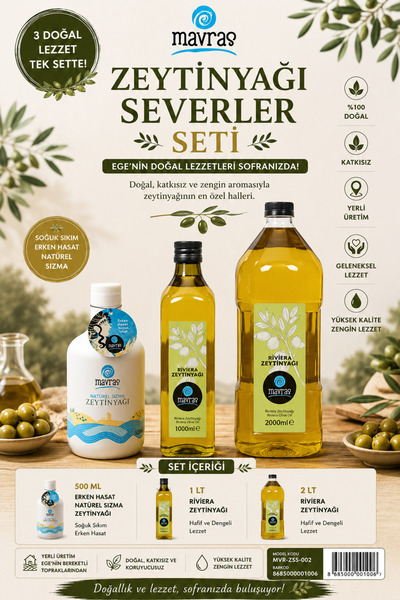 Mavras Zeytinyağı Severler Seti