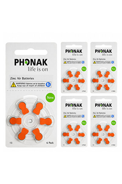 YesMed Phonak 13 Numara Kulak Cihazı Pili, Phonak Kulaklık Pili, Duyma Pili, ...