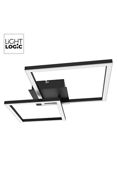 LightLogic Plafonieră LED LL VYREN, 24W, 4000K, 1500 lm, negru