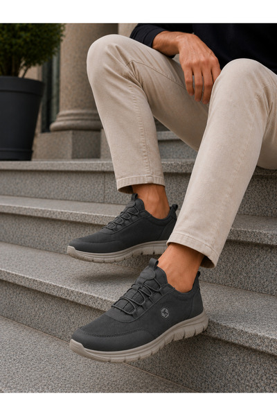 MOON CLOUD Men's Casual Non-Slip Sole Laceless Mesh Cool Comfort Daily Shoes ...