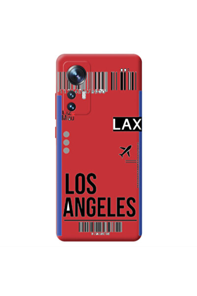 Other Xiaomi Mi 12 Los angeles Red Colored Silicone TPU Θήκη