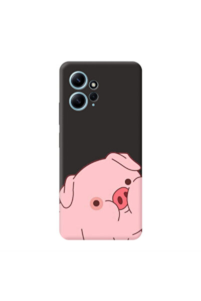 Other Xiaomi Redmi Note 12 4G Piggy 1 Black Colored Silicone TPU Θήκη