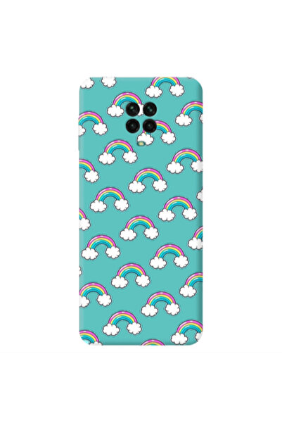 Other Xiaomi Redmi Note 9 Pro Cute rainbows Turquoise Colored Silicone TPU Θήκη