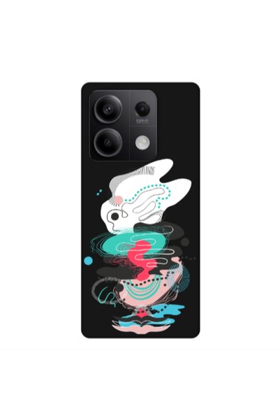 Other Xiaomi Redmi Note 13 5G Abstract 50 Black Colored Silicone TPU Θήκη