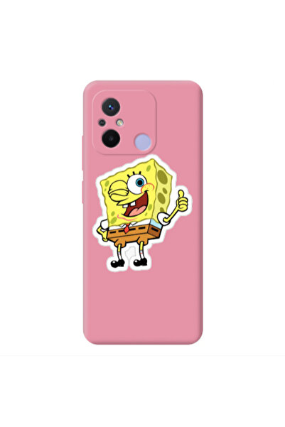 Other Xiaomi Redmi 12C spongebob2 Pink Colored Silicone TPU Θήκη