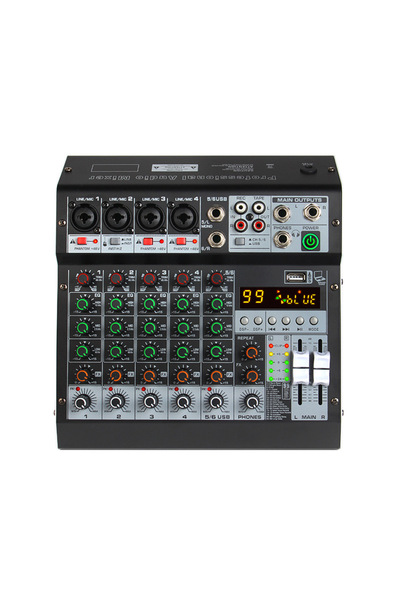 OEM Pasiv, mixer audio, KT6M, 6 canale, Stereo canal, USB, Bluetooth, 99 digi...