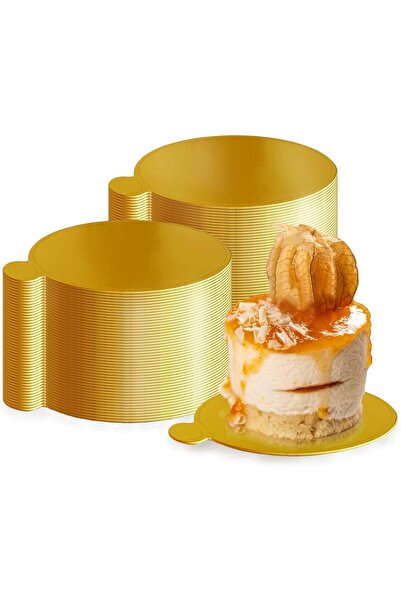 OKA Durable 9 Inch Mini Round Paper Cake Boards - 20 Pack