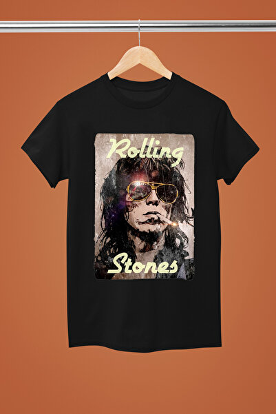 MAGORS TRICOU ROCK KEITH RICHARD DIN BUMBAC IMPRIMAT, CU MÂNECĂ SCURTĂ, MODEL...