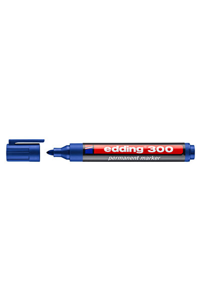 Edding ανεξίτηλος μαρκαδόρος 300, 1.5-3mm, επαναγεμιζόμενος, μπλε