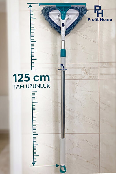 Profit Home Makarnalı Çekçekli Üçgen Mop Cam Silme ve Tüm Yüzeyler için
