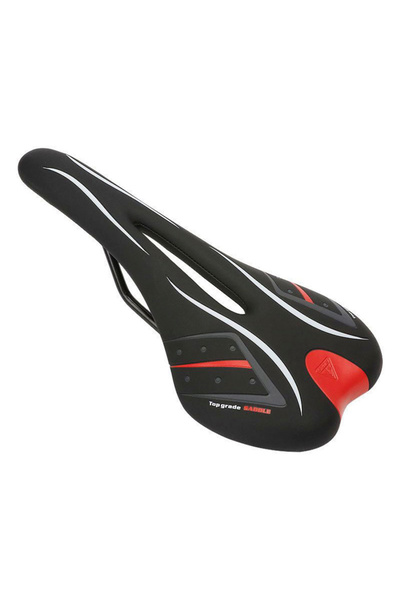 C-TECH σέλα ποδηλάτου BIKE-0042, ανατομική, Φ22.4mm 28 x 13cm, μαύρη