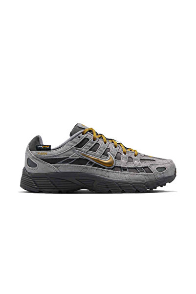 Nike P-6000 Premium Cordura Kül Grisi Altın Detaylı Günlük Spor Ayakkabı Kül ...