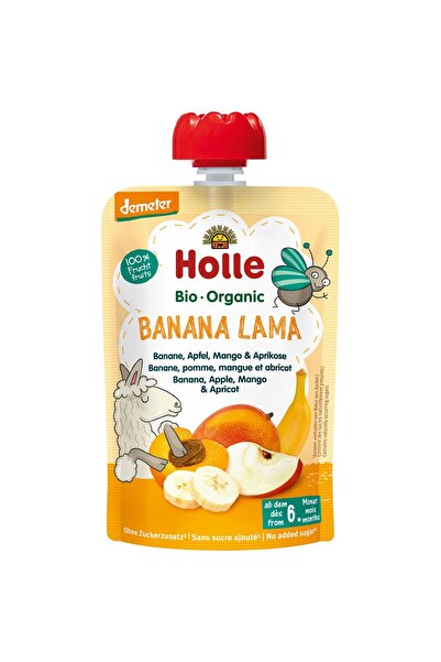 Holle Piure de banane mere mango si caise pentru copii 6luni fara gluten,