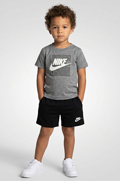 Nike Toddlers Boy 2 Pcs Brand Logo T-Shirt And Shorts Set, Multicolor
