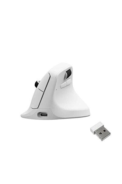 Keychron M5 Kablosuz Ergonomik Fares, En Iyi Pixart 3311 Sensörü ve Pixart 39...