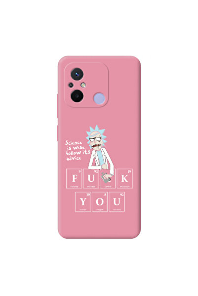 Other Xiaomi Redmi 12C Rick Scince is wise Pink Colored Silicone TPU Θήκη