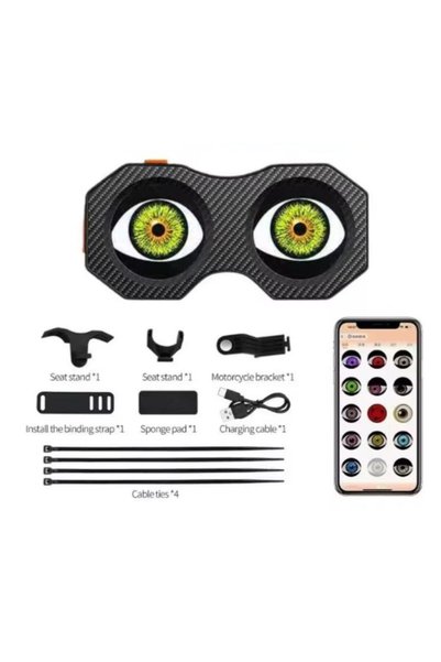 SARİSSA BİSİKLET Vona Demon Eye Double Arka Stop Tek Gözlü telefondan yönetme...