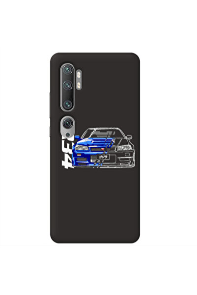 Other Xiaomi Mi Note 10 Blue R34 Black Colored Silicone TPU Θήκη