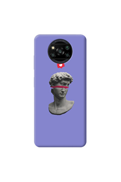 Other Xiaomi Poco X3 /X3 Pro Half statue Purple Colored Silicone TPU Θήκη