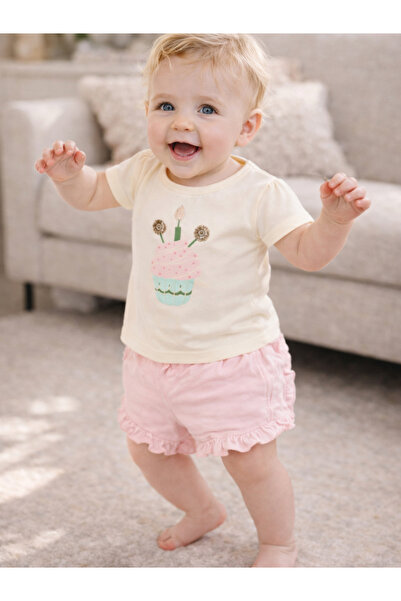 Victor and Jane By Styli Baby Girls Printed Top and Shorts Set