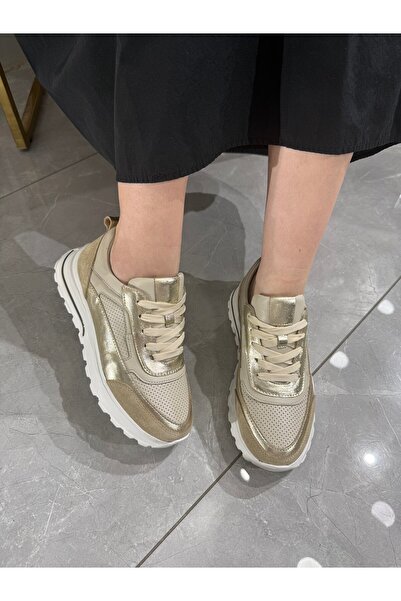 DERİ KABUSU Thick sole women's sport shoes