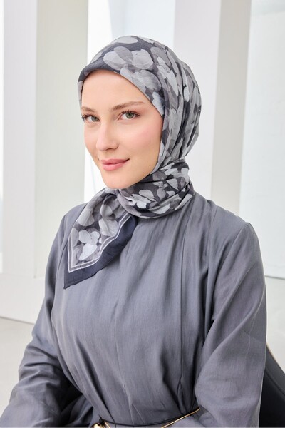 Silk Home Velora Scarf Floral Anthracite