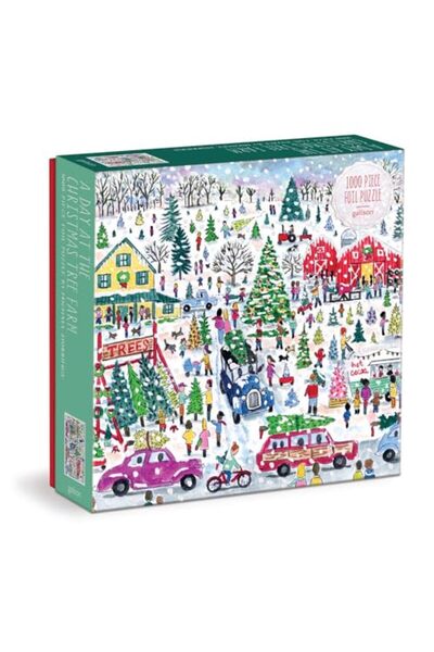 Galison Puz 1000 Foil Michael Storrings Christmas Tree Far