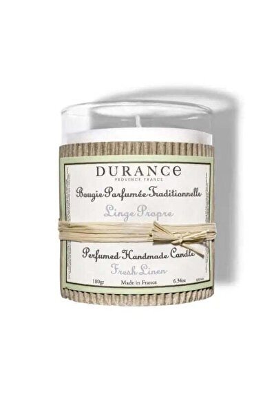 DURANCE Fresh Linen Scented Candle 180g – French Natural Candle