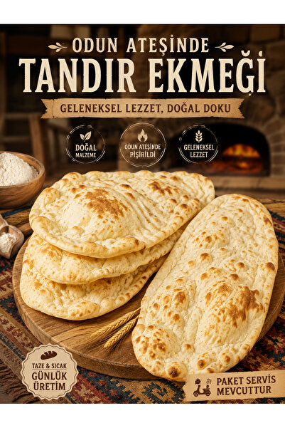 YOKOAMİİ Odun Ateşinde Tandır Ekmeği Geleneksel Doğal Günlük Üretim - 10 adet